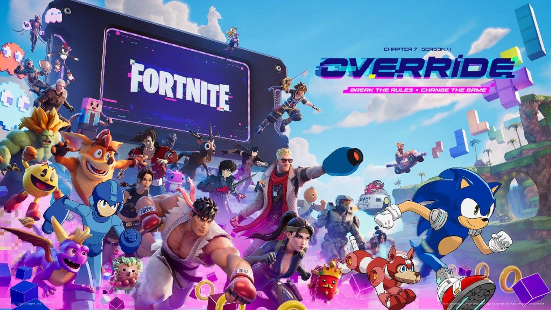 Fortnite Chapter 7 Season 4: Override Key Art